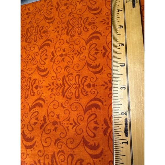 Moda Fabrics 1/2 yard x 44" Forest Fancy Deb Strain Orange Cotton Fabric - Picture 4 of 9